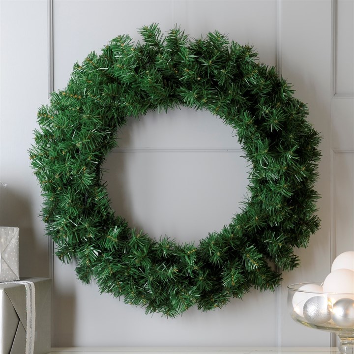 60cm Plain Green Wreath