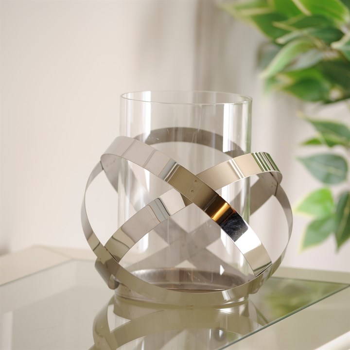 Steel Rings Candle Holder