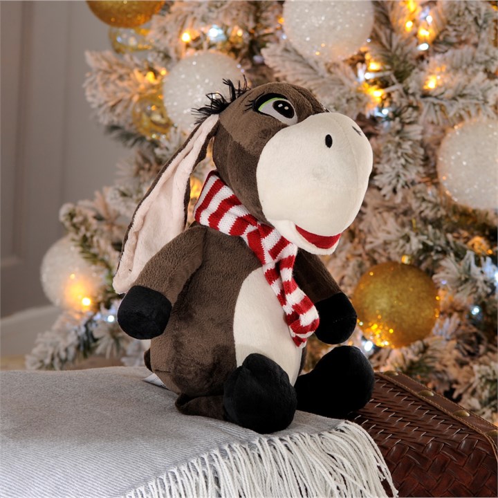 Donkey with Scarf Plush Toy