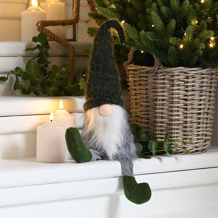 61cm Moss Green Christmas Gonk with Dangly Legs