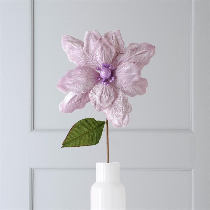 50cm Lilac Velvet Magnolia Floristry Stem