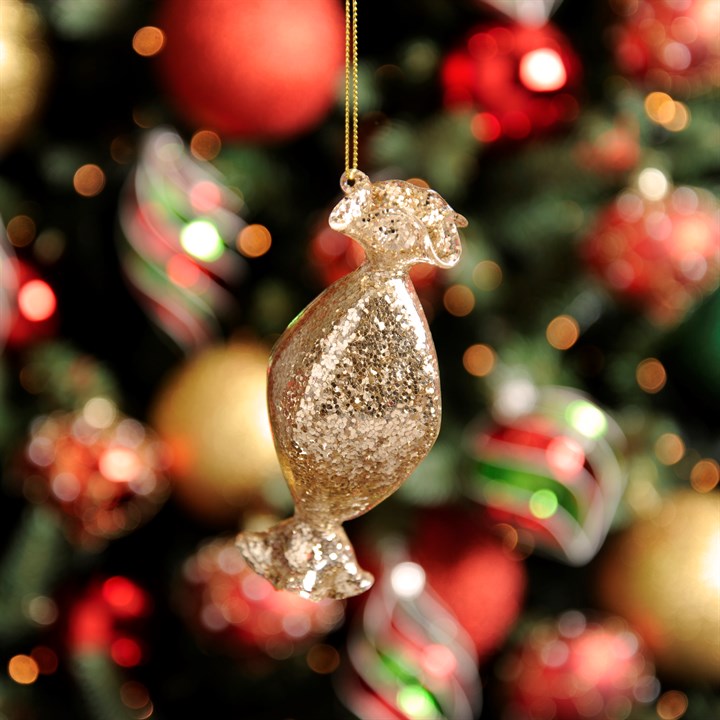 Gold Glass Candy Sweet Tree Decoration