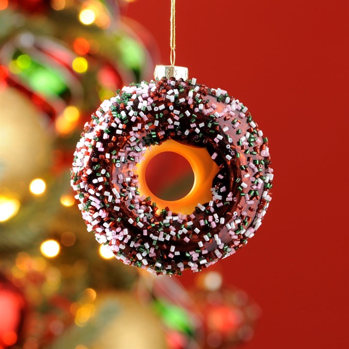 Chocolate Ring Doughnut Tree Decoration