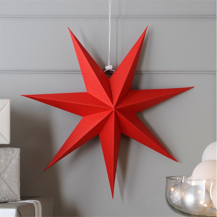 Red Foldable Paper Star