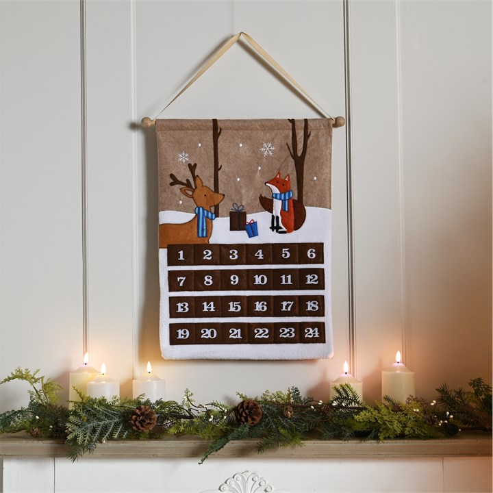 Brown Woodland Advent Calendar