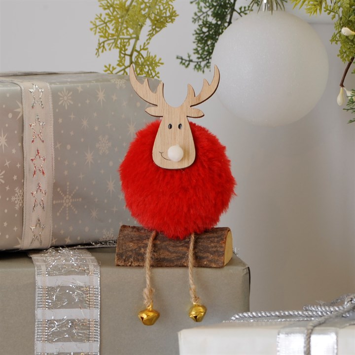 Red Reindeer Shelf Sitter