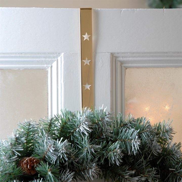 30cm Metallic Gold Star Design Wreath Hanger