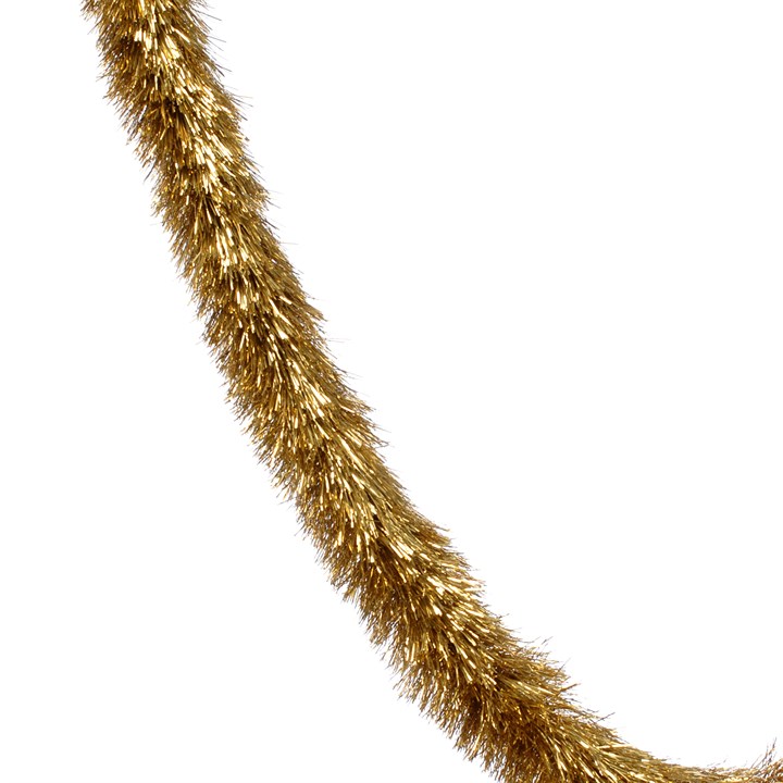 Extra Long 10m Gold Downswept Tinsel