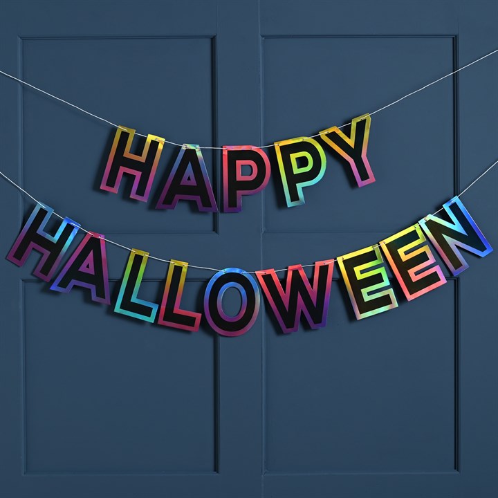 Paper Happy Halloween Banner