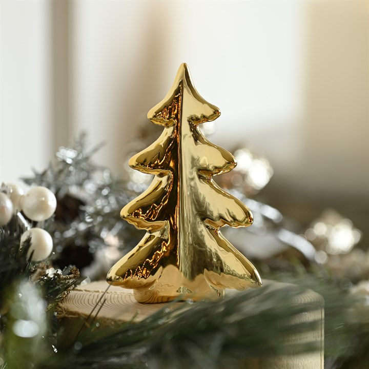 Gold 3D Ceramic Tree Decoration