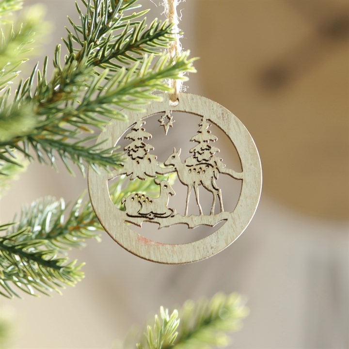 Reindeer Laser Cut Wooden Christmas Decoration
